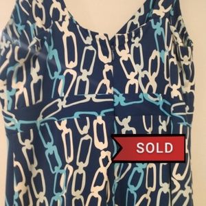 J McLaughlin maxi dress size Medium Blue chaiPrint